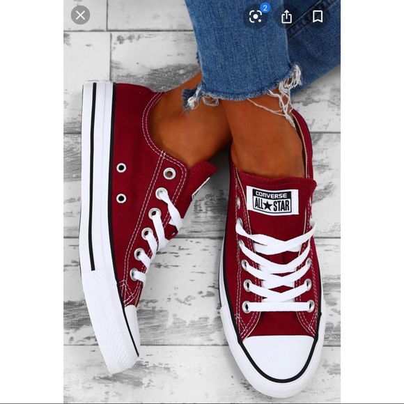 converse shoes burgundy